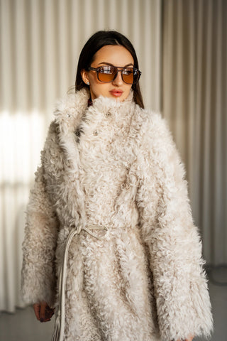 Tigrado shearling coat