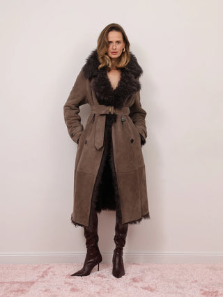 Tigrado shearling coat