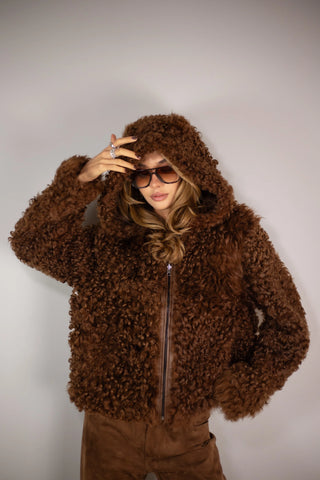 Tigrado shearling coat