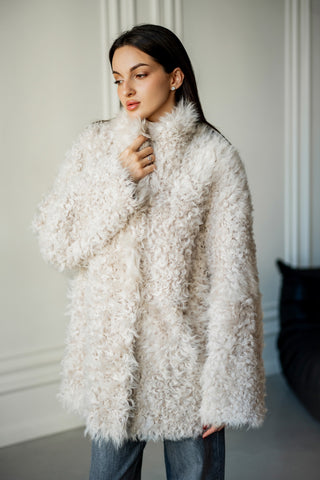 Sheepskin coat