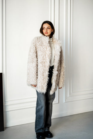 Sheepskin coat
