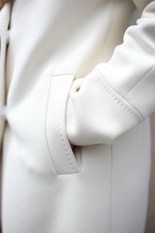 White wool coat
