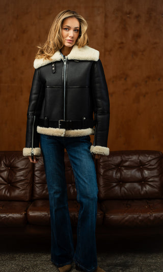 Sheepskin coat