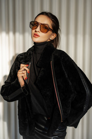 Sheepskin coat