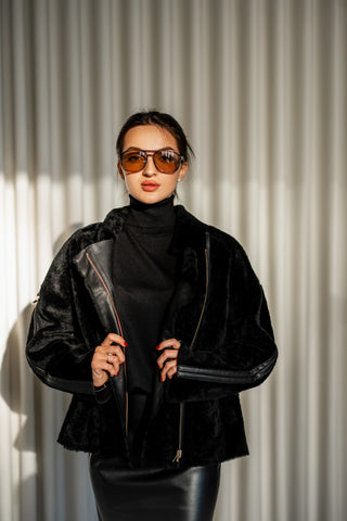 Sheepskin coat