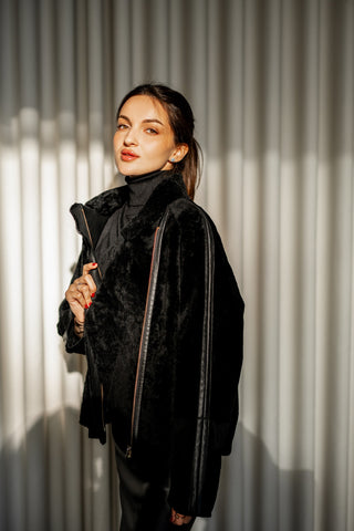 Sheepskin coat