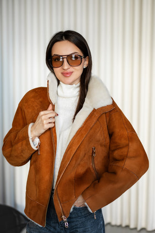 Sheepskin coat