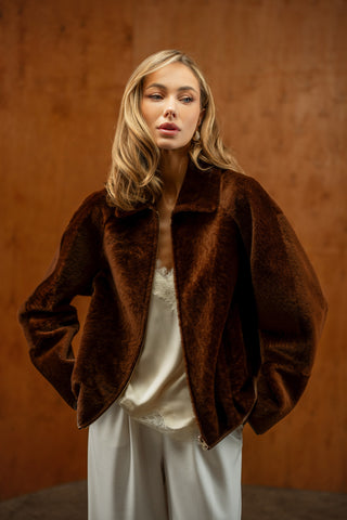 Sheepskin coat