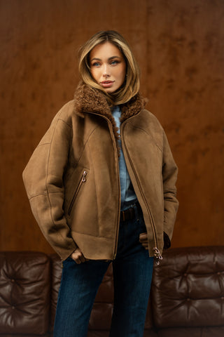 Sheepskin coat